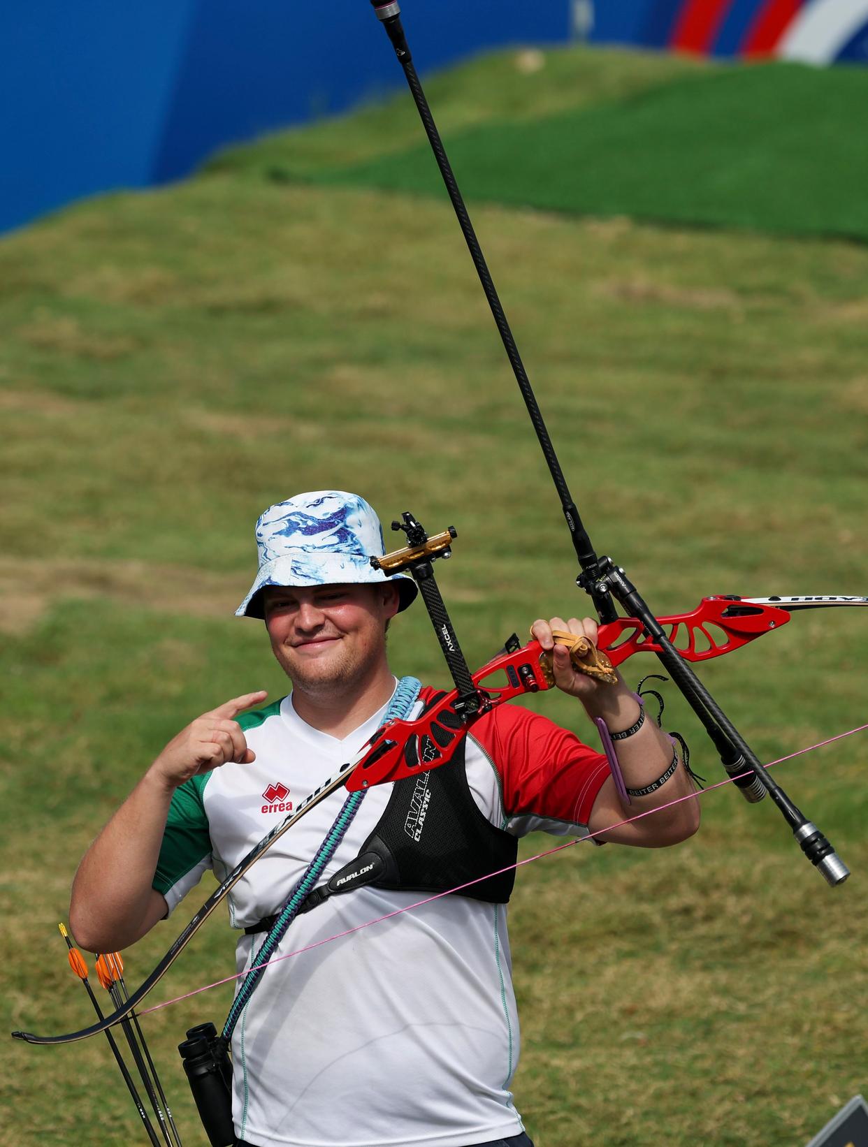 PG电子试玩-比利时射箭选手稳定发挥，射中目标